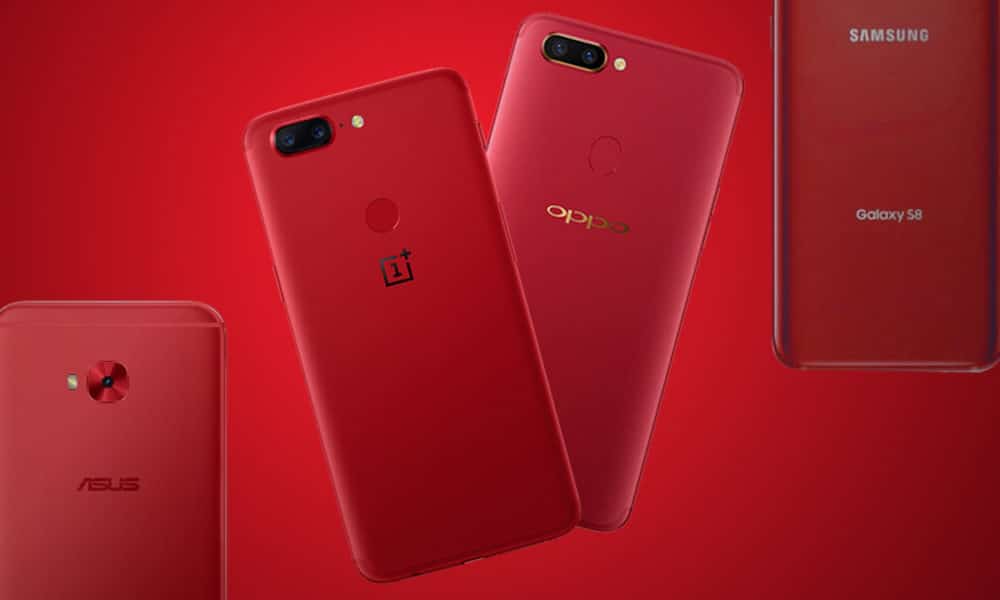 Top 10 smartphones radiant in red - GadgetMatch